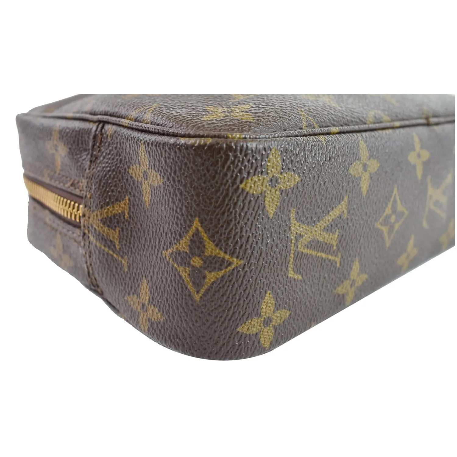 LOUIS VUITTON Trousse Toilette 23 Monogram Canvas Cosmetic Pouch Brown