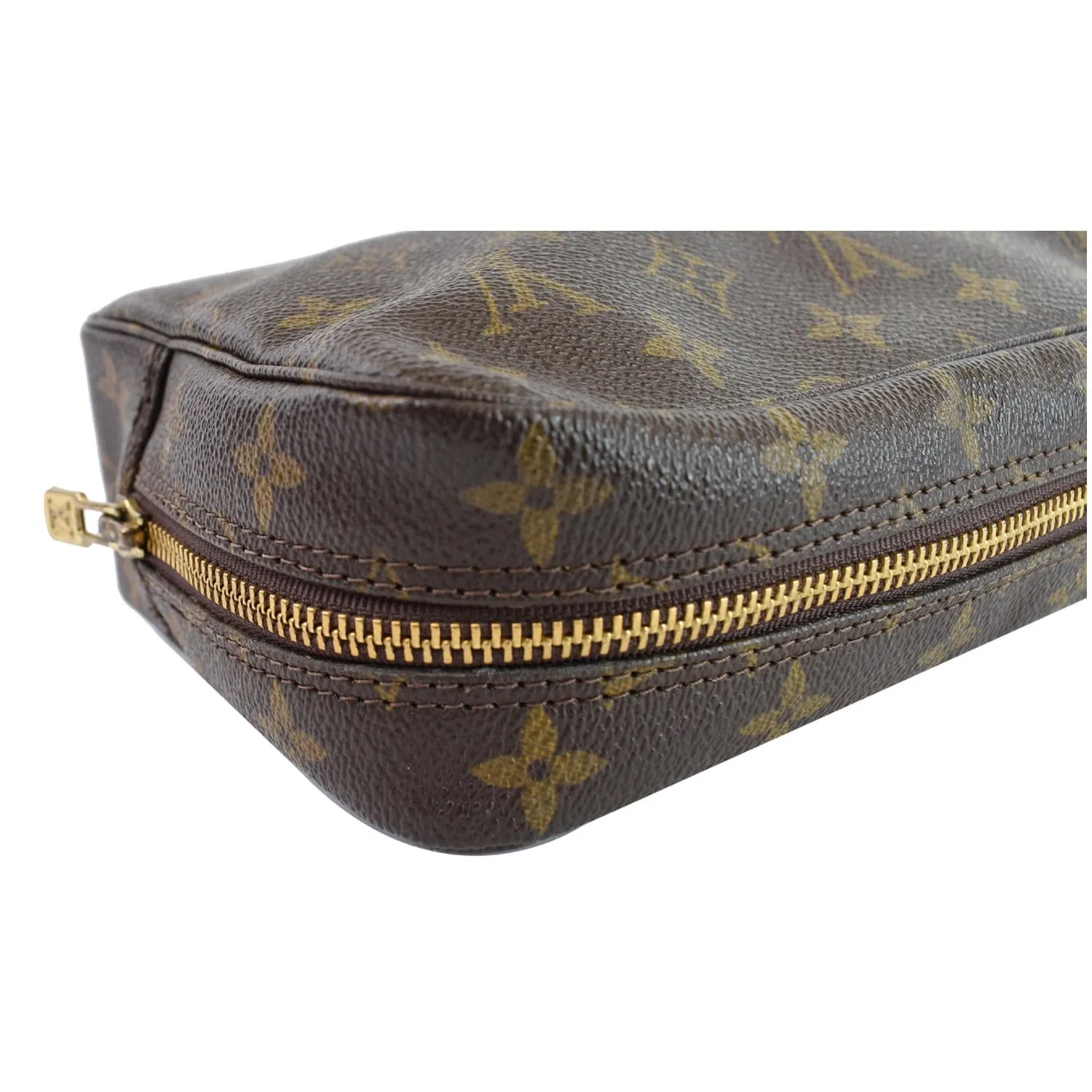 LOUIS VUITTON Trousse Toilette 23 Monogram Canvas Cosmetic Pouch Brown