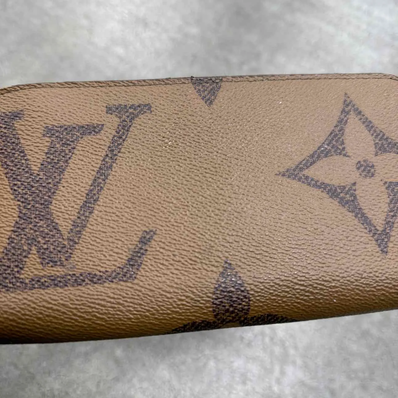 Louis Vuitton Wallet "GIANT MONOGRAM" Used Brown Size OS