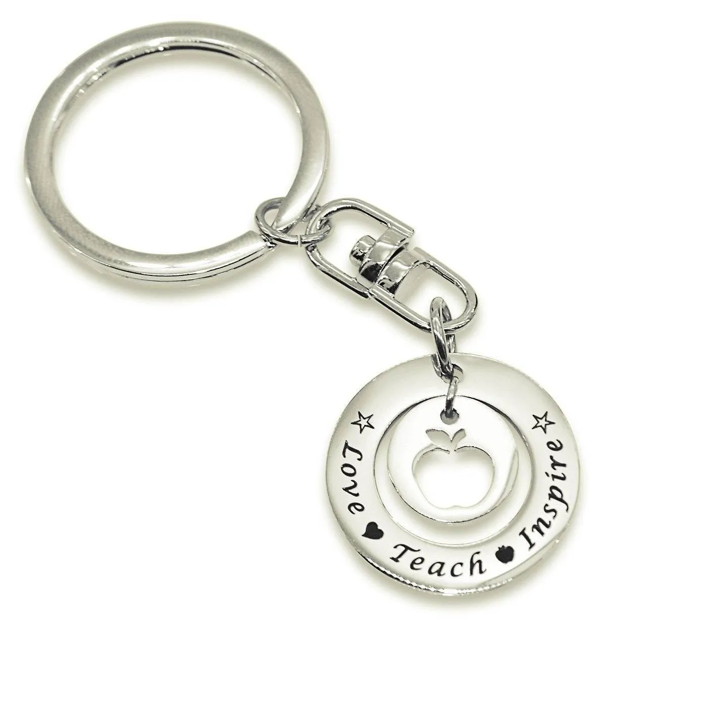 Love Teach Inspire Teacher Keyring