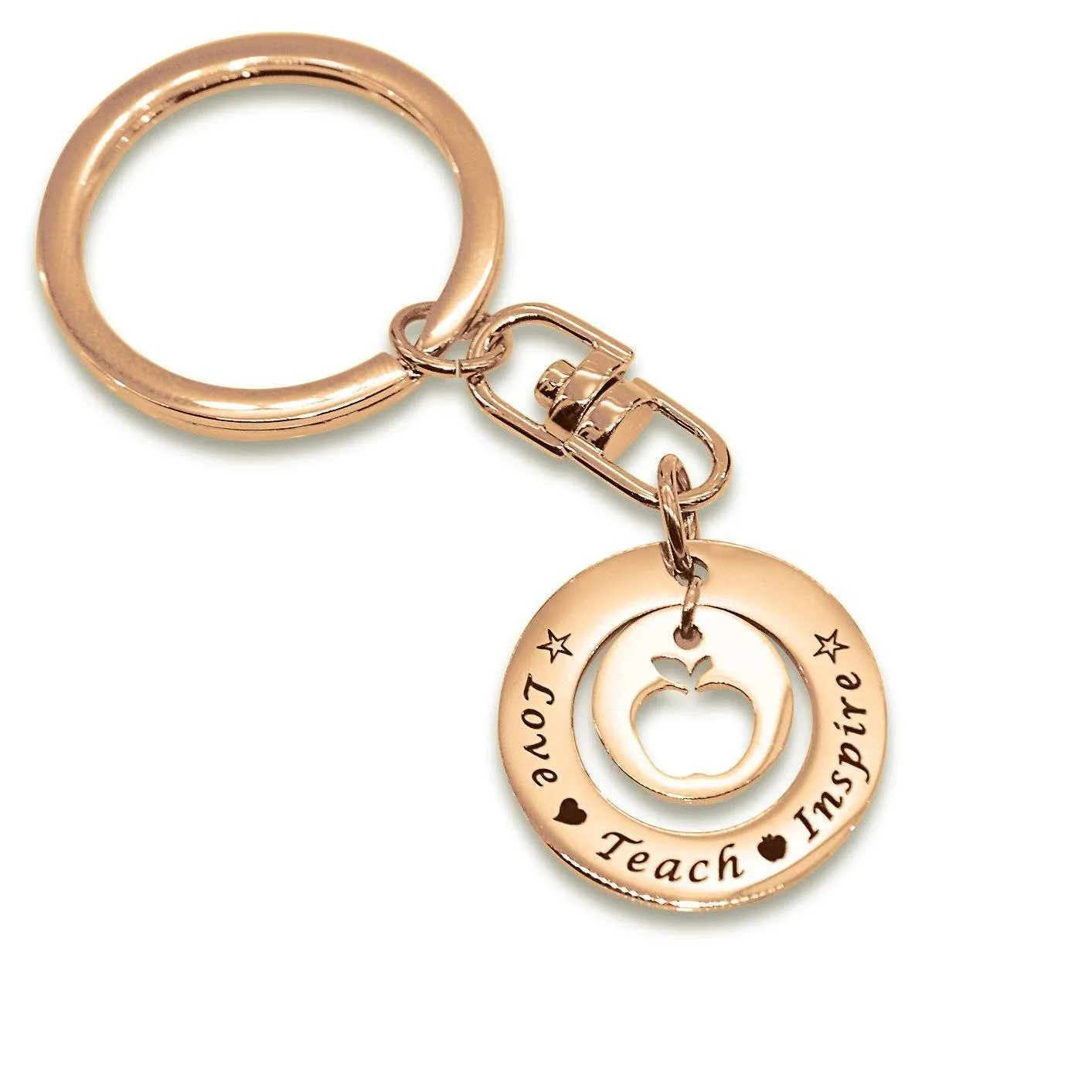 Love Teach Inspire Teacher Keyring