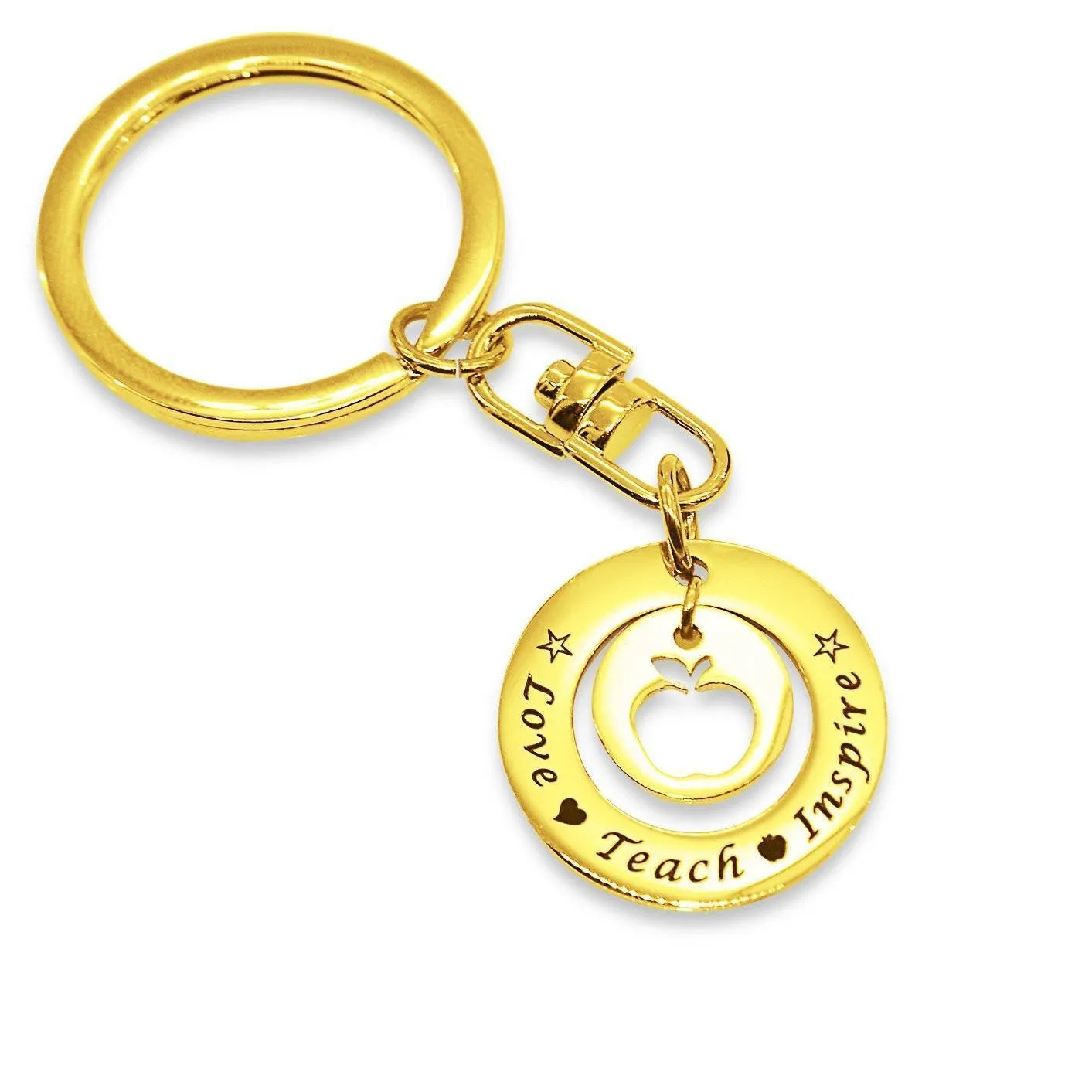 Love Teach Inspire Teacher Keyring