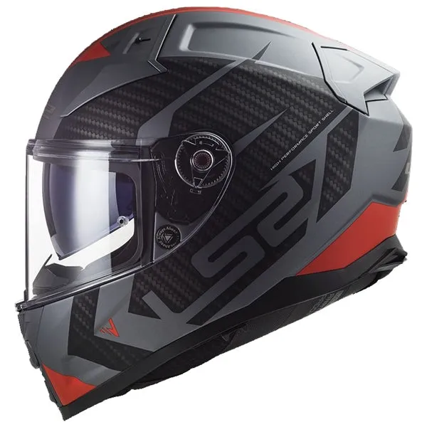 LS2 Citation II Full-Face Motorcycle Helmet - Splitter Graphic