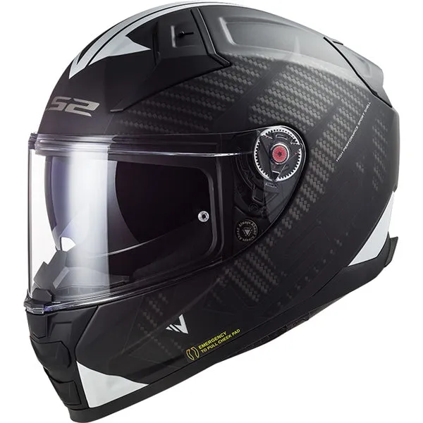 LS2 Citation II Full-Face Motorcycle Helmet - Splitter Graphic