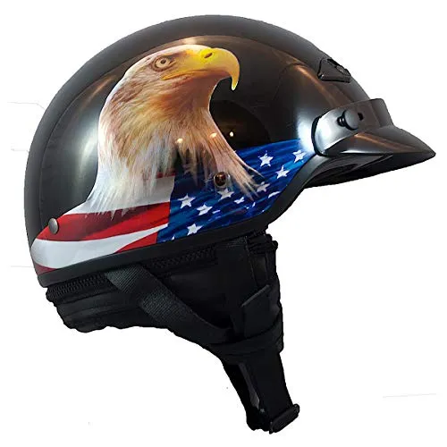 LS2 Helmets Bagger Motorcycle Half Helmet