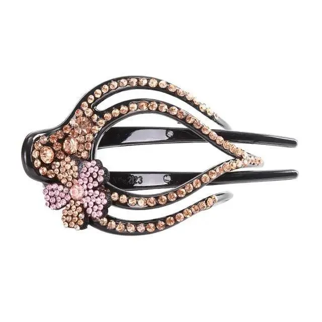 Luxury Charming Flower Heart Hair Clip Barrette For Women Fashion Pearls Design Beautiful Hair Clips For Women