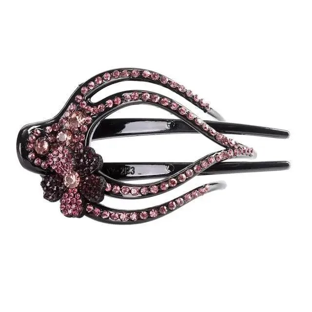 Luxury Charming Flower Heart Hair Clip Barrette For Women Fashion Pearls Design Beautiful Hair Clips For Women