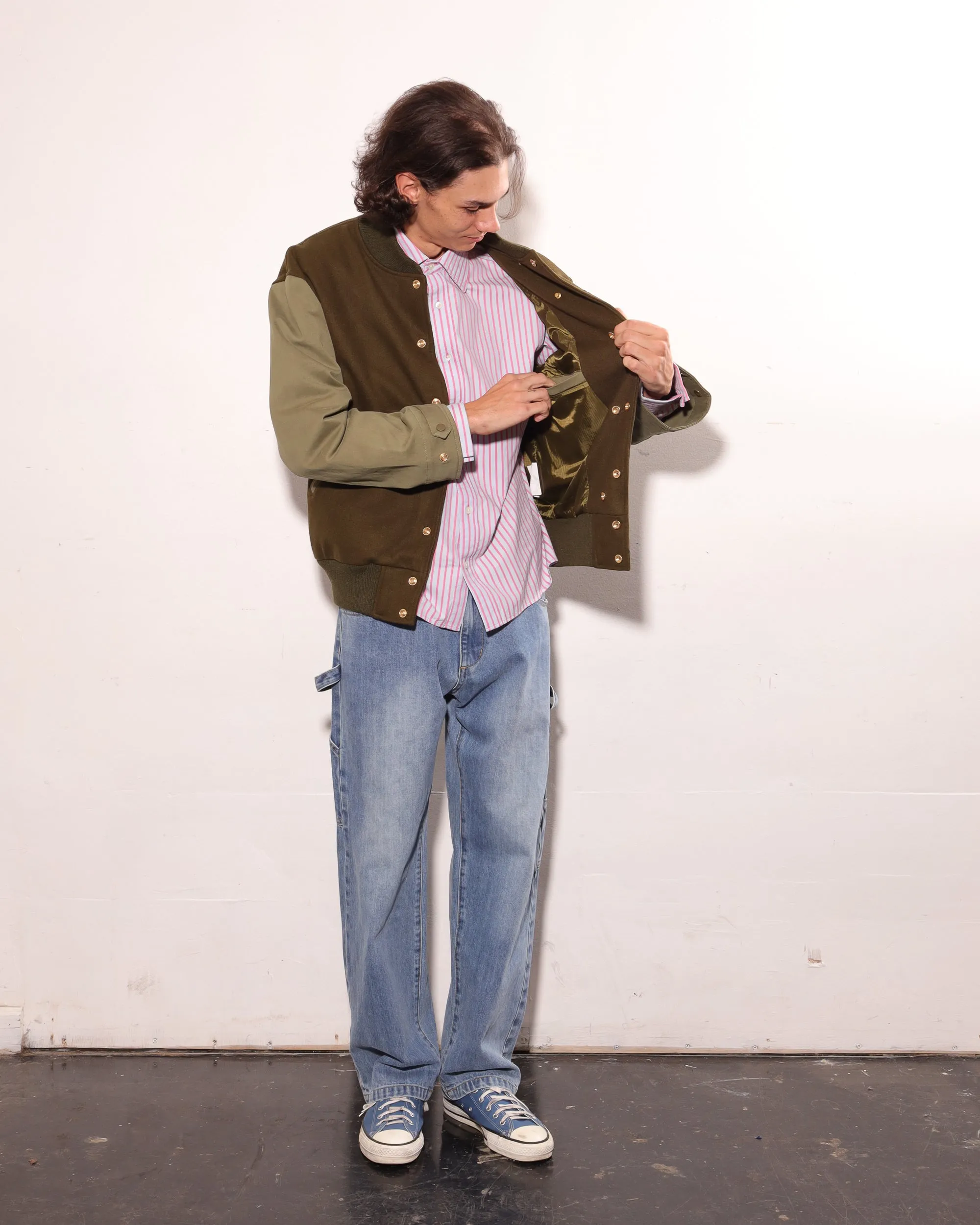 M-65 Varsity Jacket - Earth/Olive
