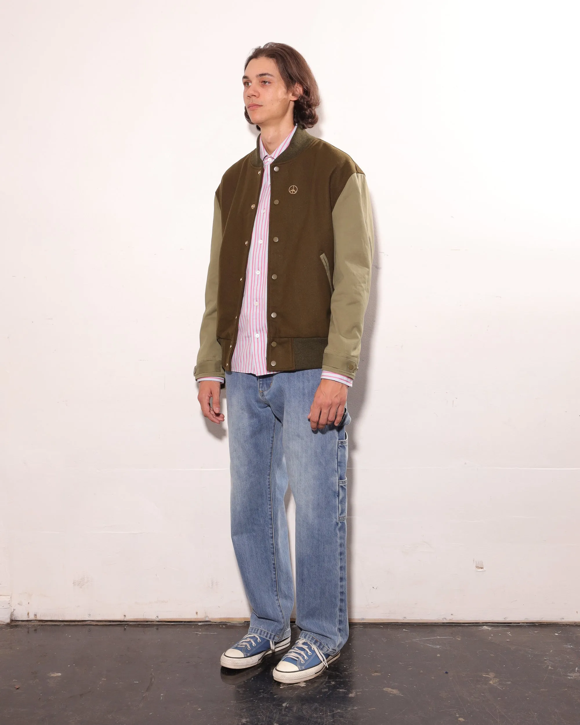 M-65 Varsity Jacket - Earth/Olive