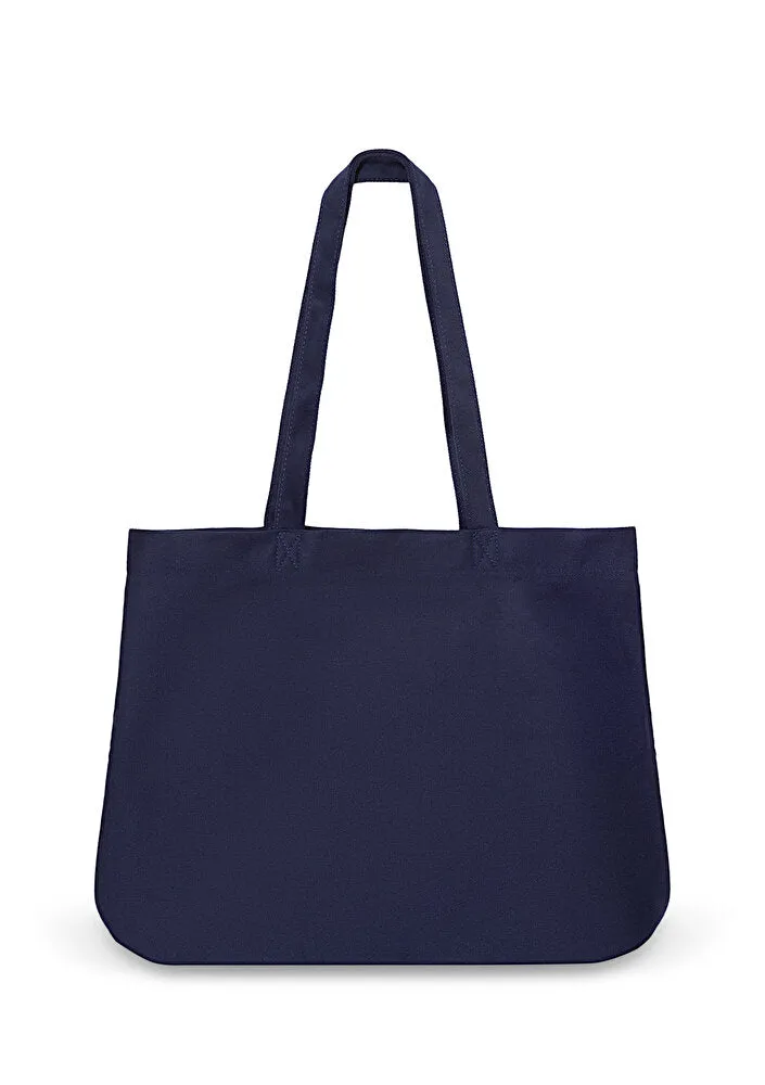 Mavi Logo Printed Navy Bag