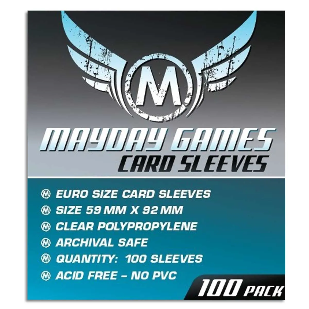 Mayday Euro Card Sleeve Pack of 100 59 X 92 MM