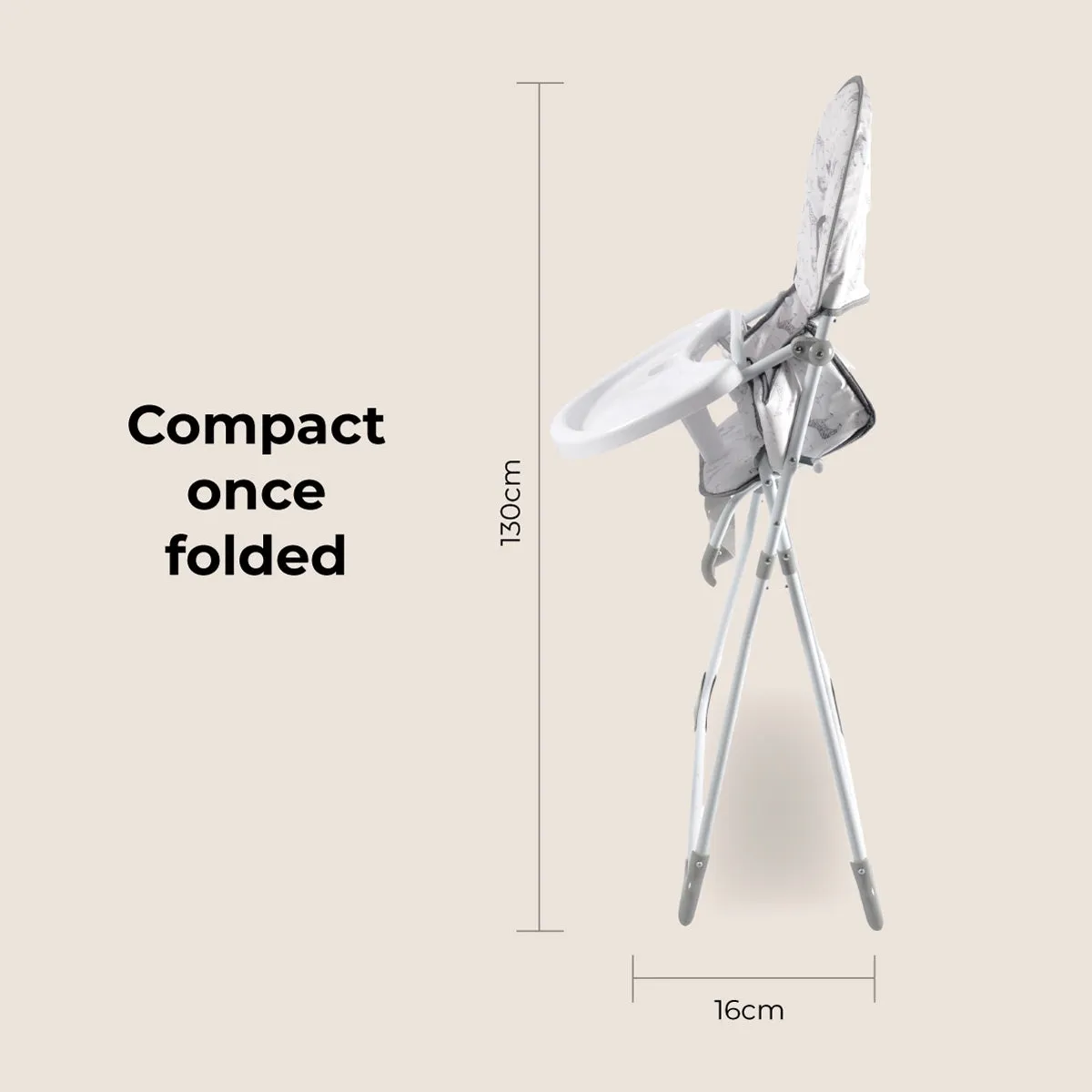 MBHC1 Compact Highchair - Elephants