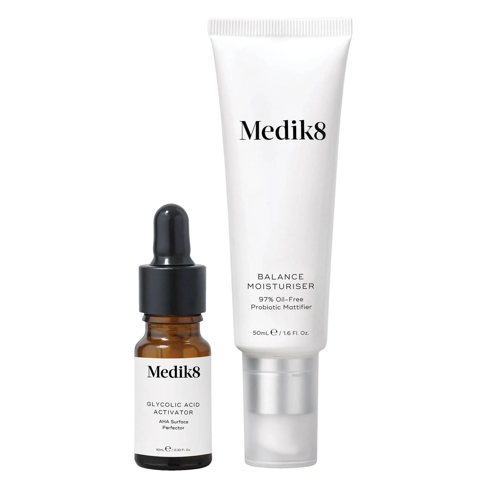 Medik8 Balance Moisturiser with Glycolic Acid Activator