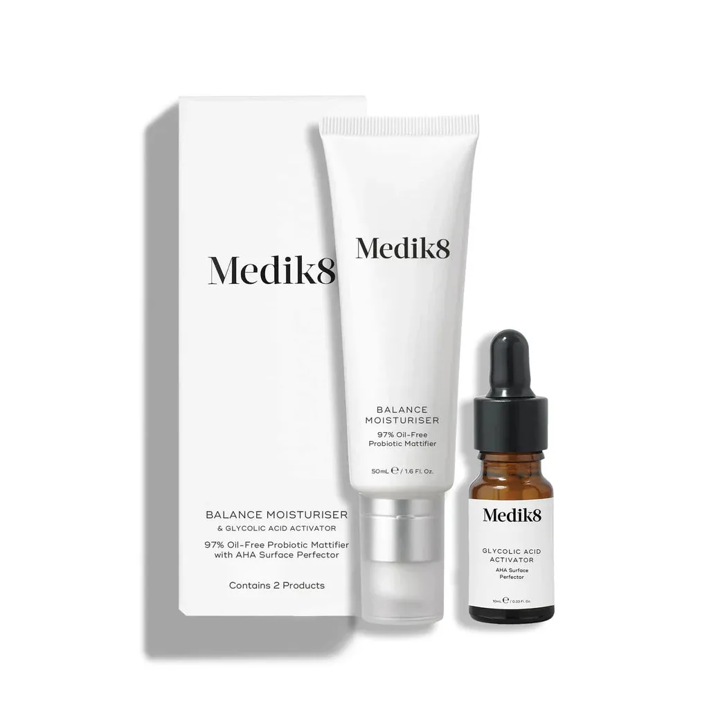 Medik8 Balance Moisturiser with Glycolic Acid Activator