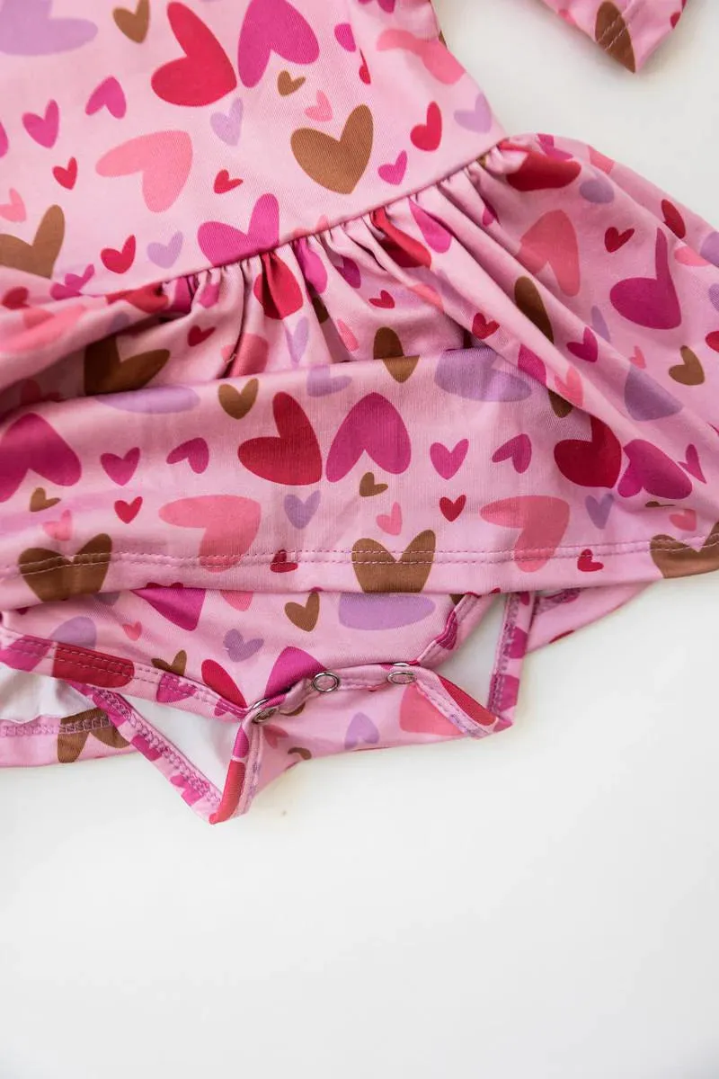 Mila & Rose Melt My Heart Twirl Bodysuit