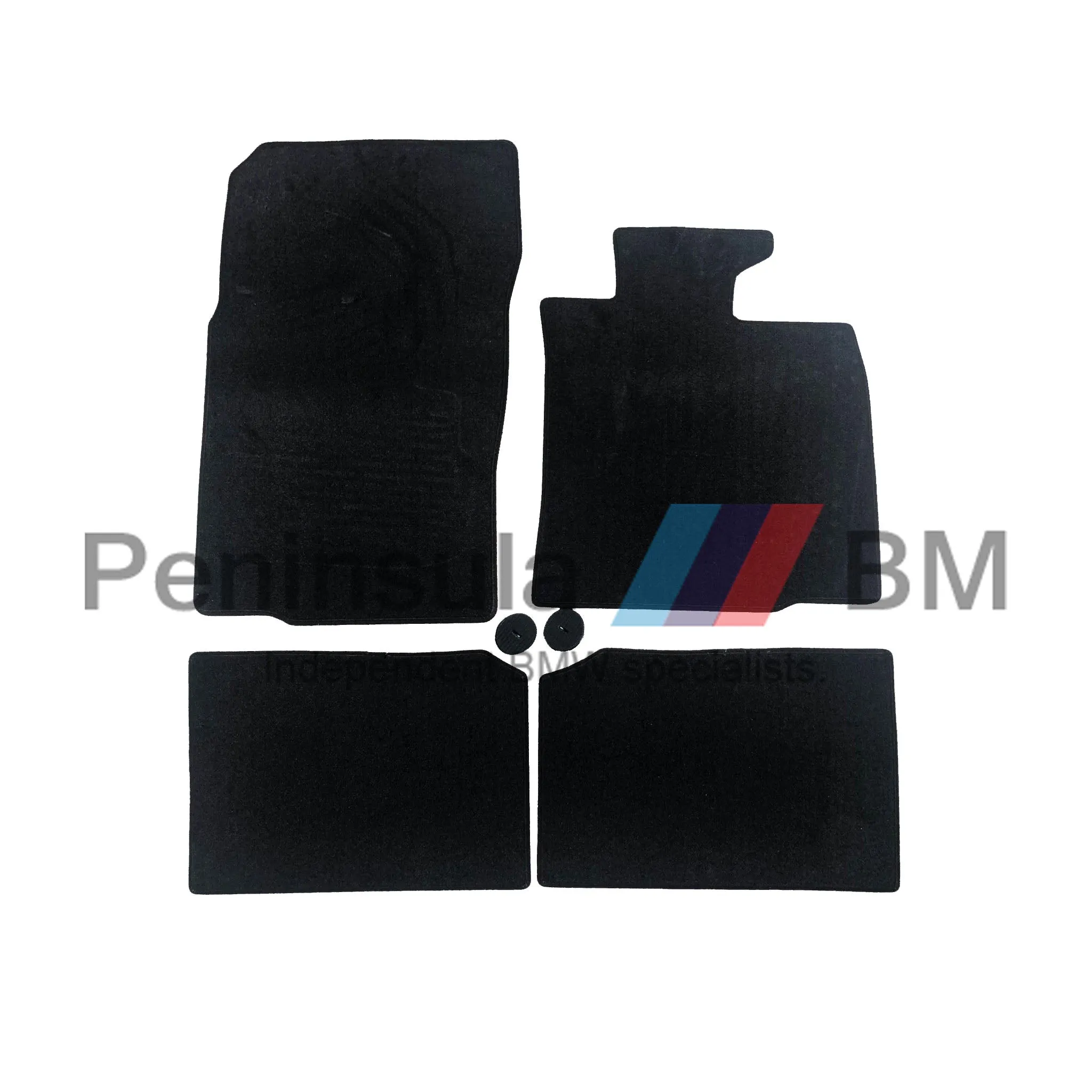 MINI Floor Mats Full Set Carbon Black RHD R60 R61 Genuine 51479800076 51479810418