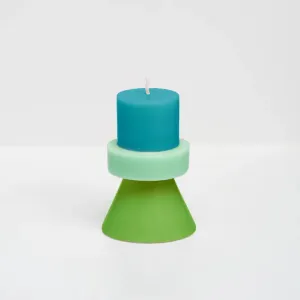 Mini Stack Candle | Green / Green / Green