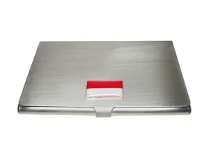 Monaco Flag Pendant Business Card Holder