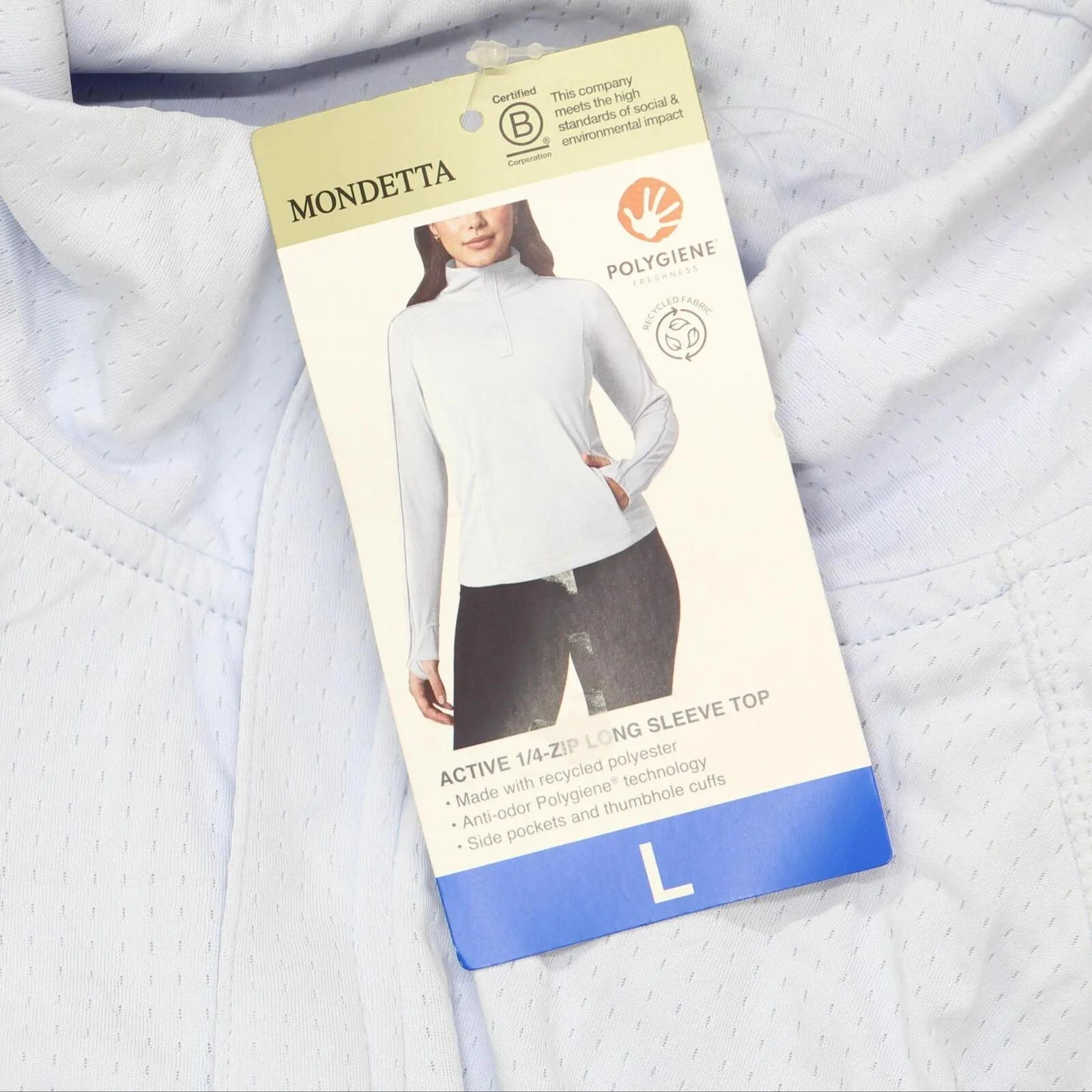 Mondetta Womens Lightweight Quarter-Zip Pullover Shirt 1767052