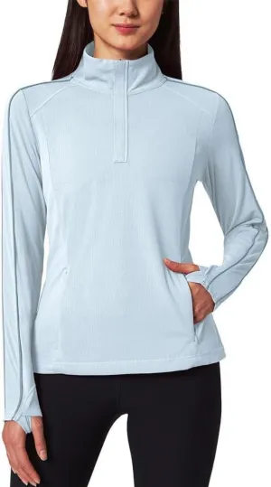 Mondetta Womens Lightweight Quarter-Zip Pullover Shirt 1767052