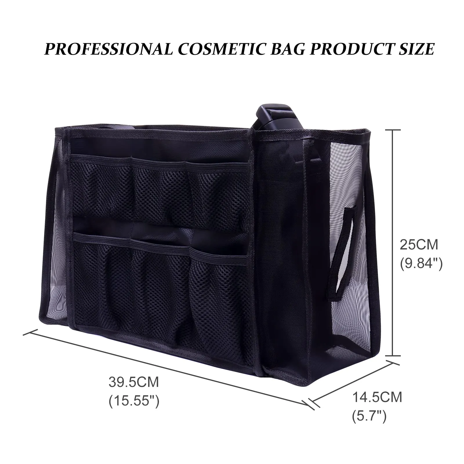 MOND'SUB Large Makeup Bag Professional Cosmetic Makeup Bag, Women Cosmetic Organizer Makeup Shoulder bag, Makeup Brush Storage Holder for Artist Perfect for MUA freelance from Beginner to PRO