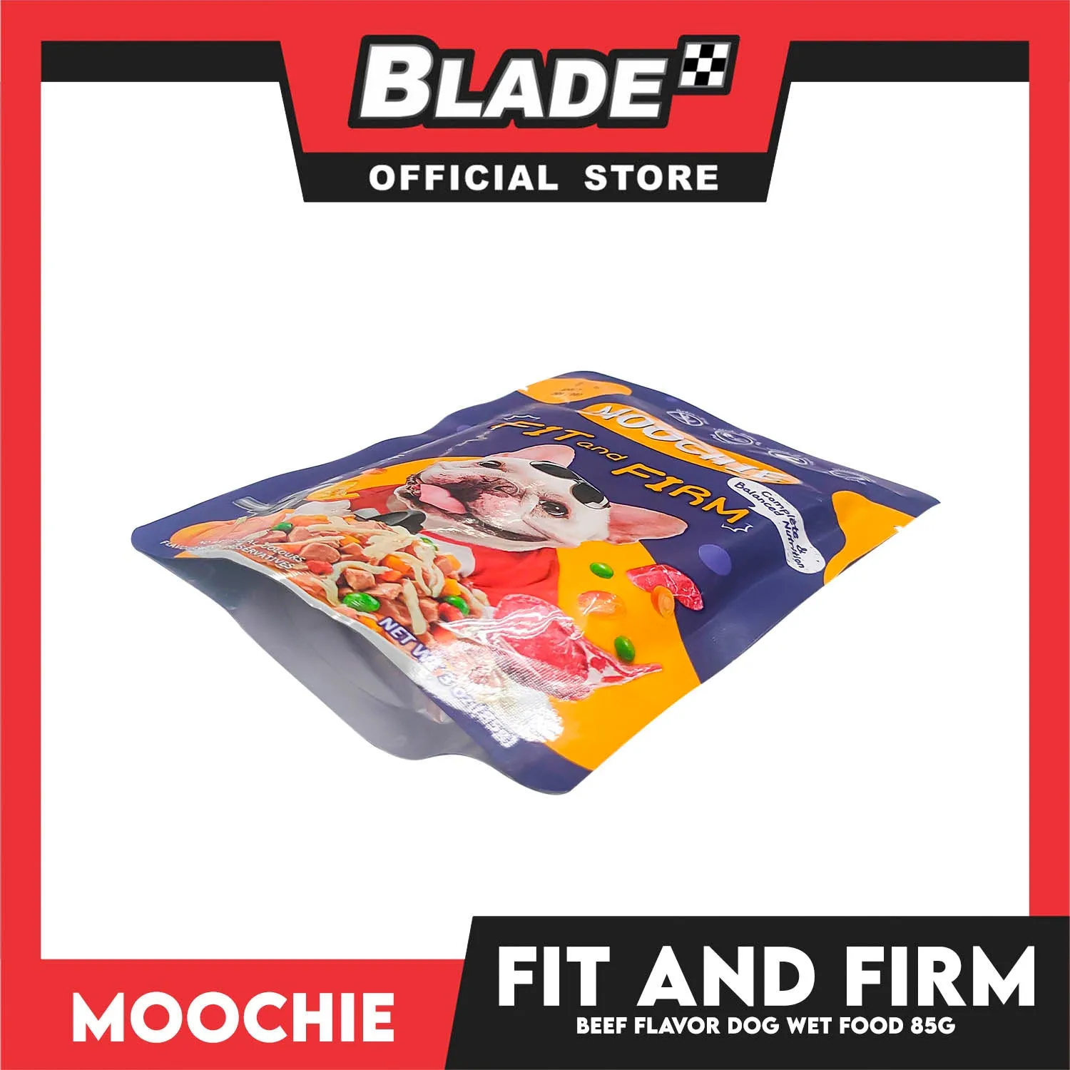 Moochie Fit and Firm Adult Dog Wet Food (Beef) 85g