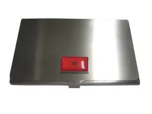 Morocco Flag Business Card Holder