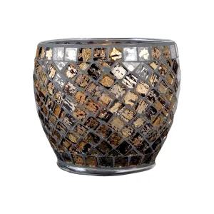 Mosaic Glass Pillar Holder