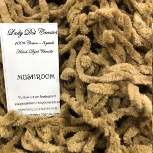 Mushroom Cotton Chenille - Lady Dots Creates Finishing Trims