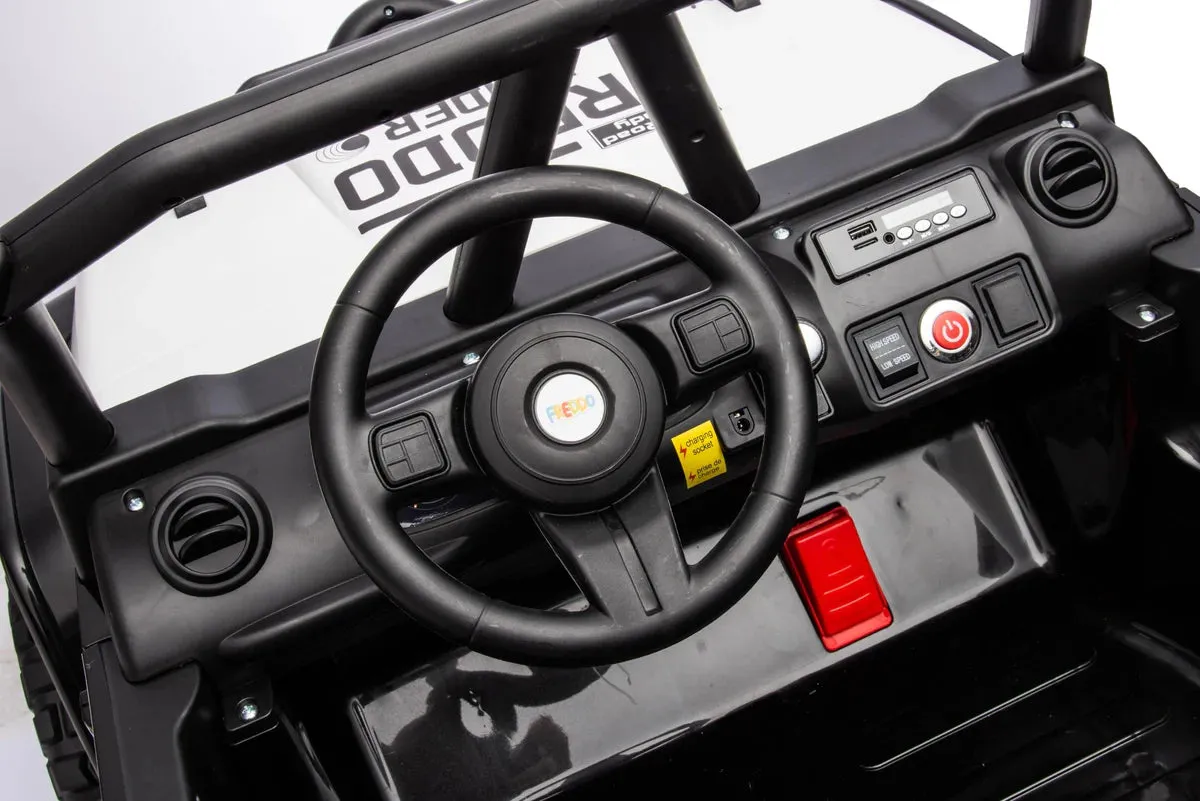 New 2025 | 24V 4x4 Jeep 2 Seater Ride On Upgraded | LED Lights | Leather Seats | Rubber Tires | Remote | 3-10 KPH