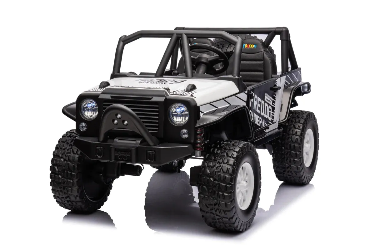 New 2025 | 24V 4x4 Jeep 2 Seater Ride On Upgraded | LED Lights | Leather Seats | Rubber Tires | Remote | 3-10 KPH