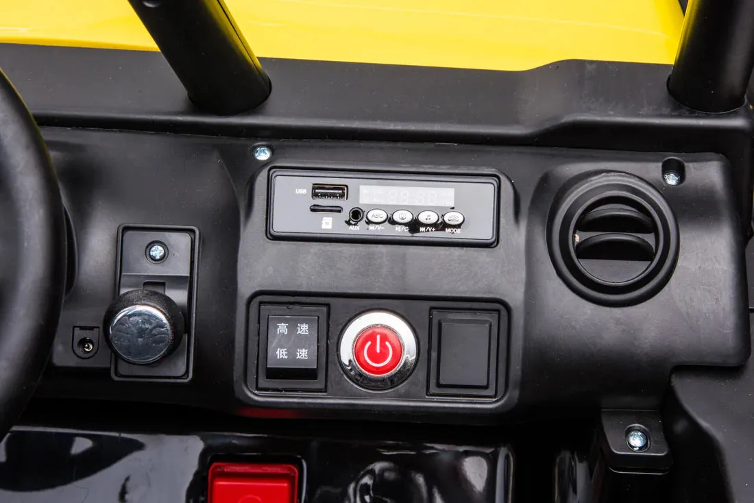 New 2025 | 24V 4x4 Jeep 2 Seater Ride On Upgraded | LED Lights | Leather Seats | Rubber Tires | Remote | 3-10 KPH