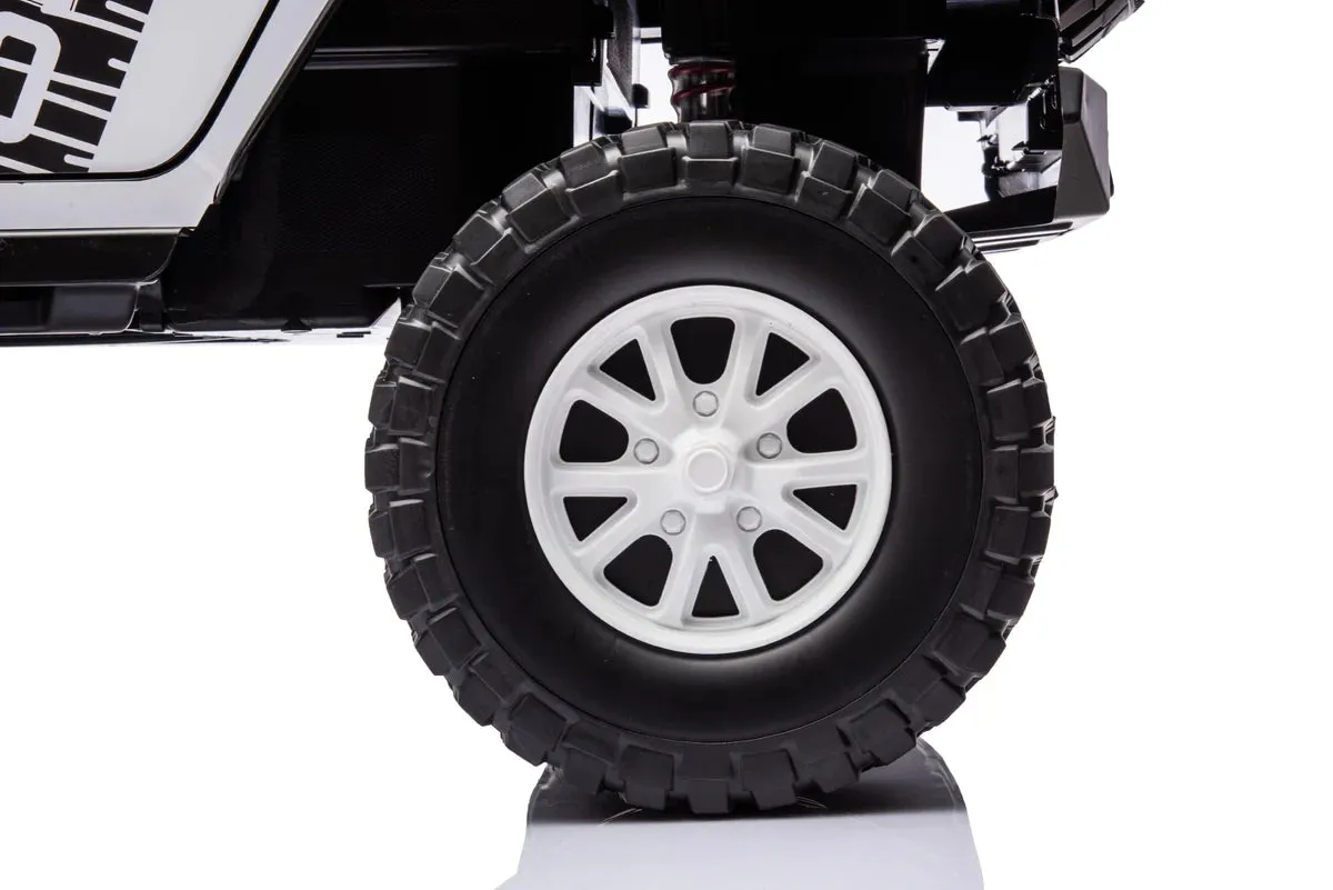 New 2025 | 24V 4x4 Jeep 2 Seater Ride On Upgraded | LED Lights | Leather Seats | Rubber Tires | Remote | 3-10 KPH