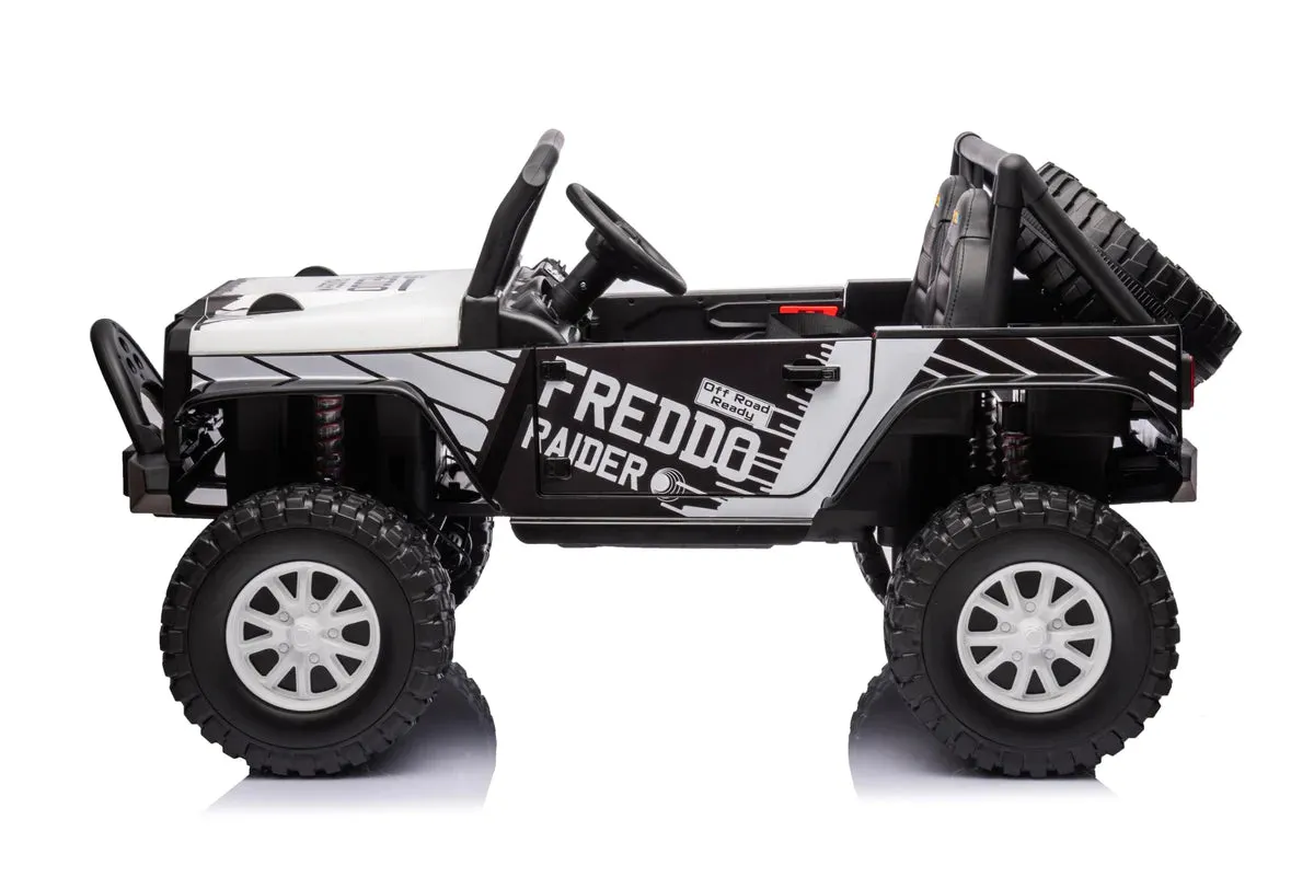 New 2025 | 24V 4x4 Jeep 2 Seater Ride On Upgraded | LED Lights | Leather Seats | Rubber Tires | Remote | 3-10 KPH
