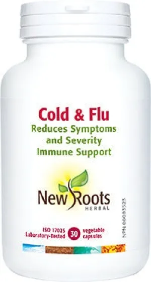 New Roots Cold & Flu - Reduces Symptoms and Severity Immune Support (30 VCaps)