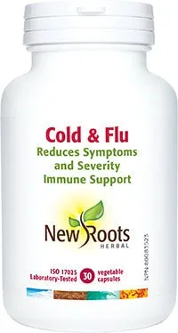 New Roots Cold & Flu - Reduces Symptoms and Severity Immune Support (30 VCaps)