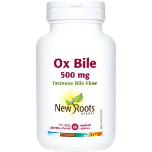 New Roots Ox Bile 60 Veg Capsules