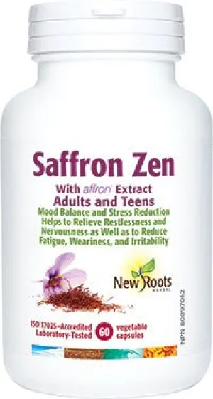 New Roots Saffron Zen  60 Veg Capsules