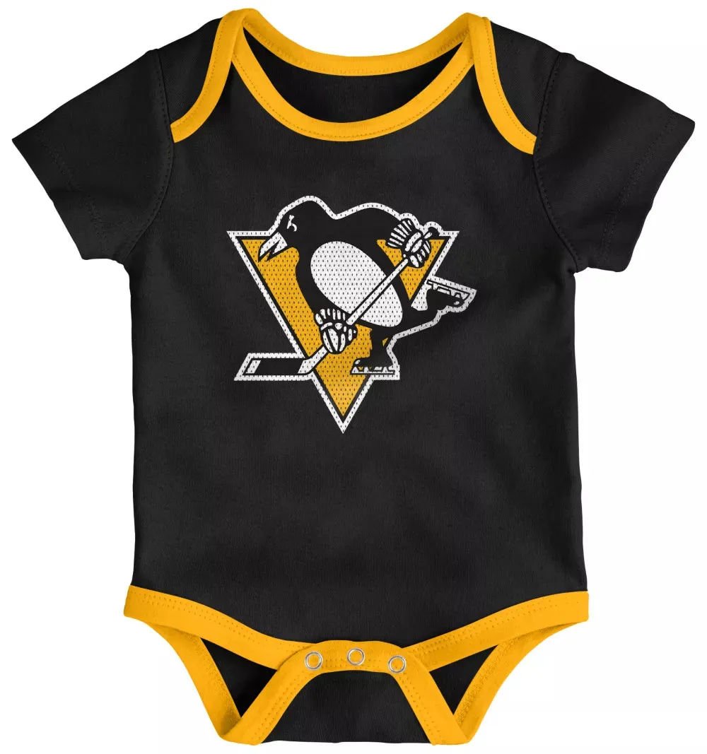 NHL Infant Pittsburgh Penguins Legend Multicolor Creeper Set