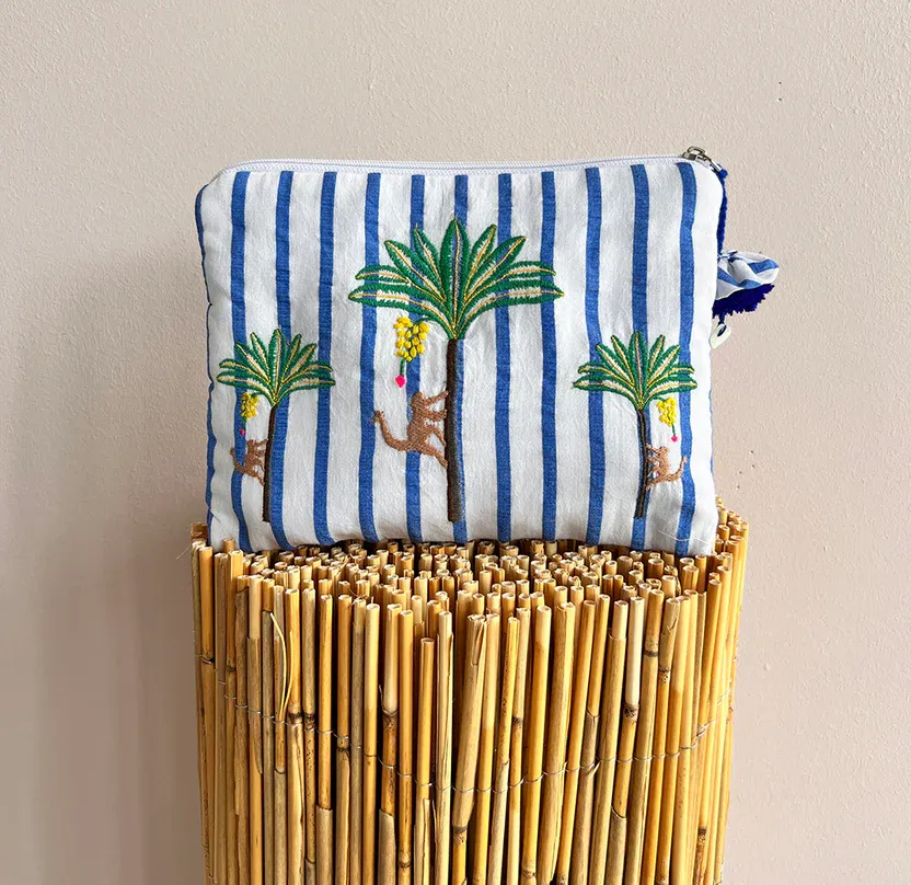 NM - Ortiga Pouch | Blue Palm