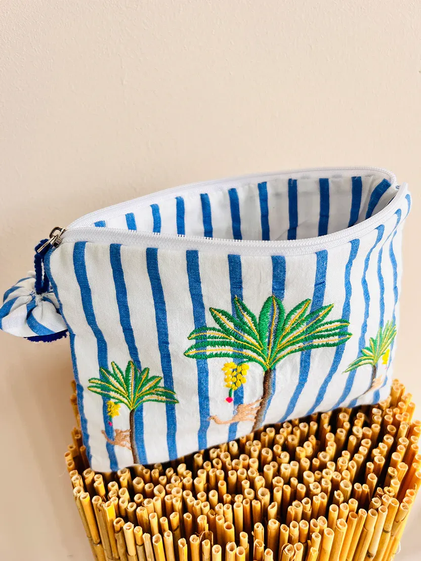 NM - Ortiga Pouch | Blue Palm