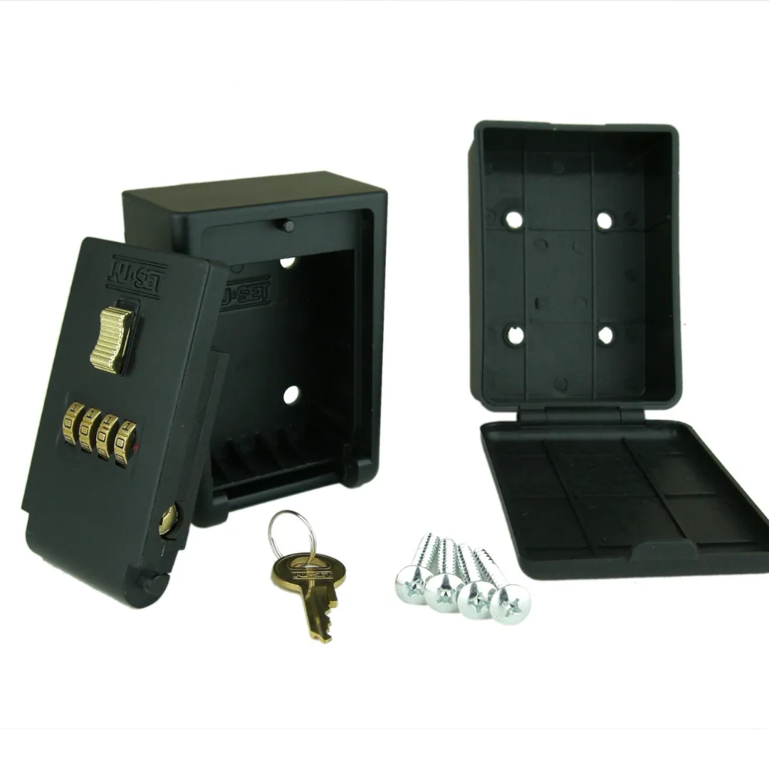 NUSET 4-NUMBER COMBINATION LOCKBOX, Wall Mount