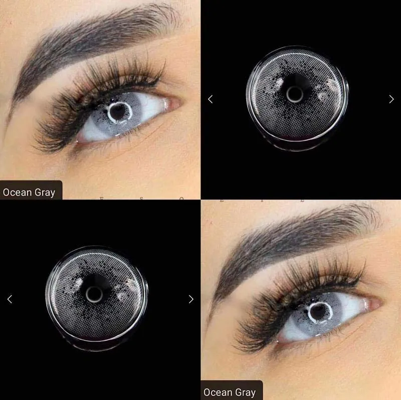 Ocean Gray Colored Contact Lenses Yearly
