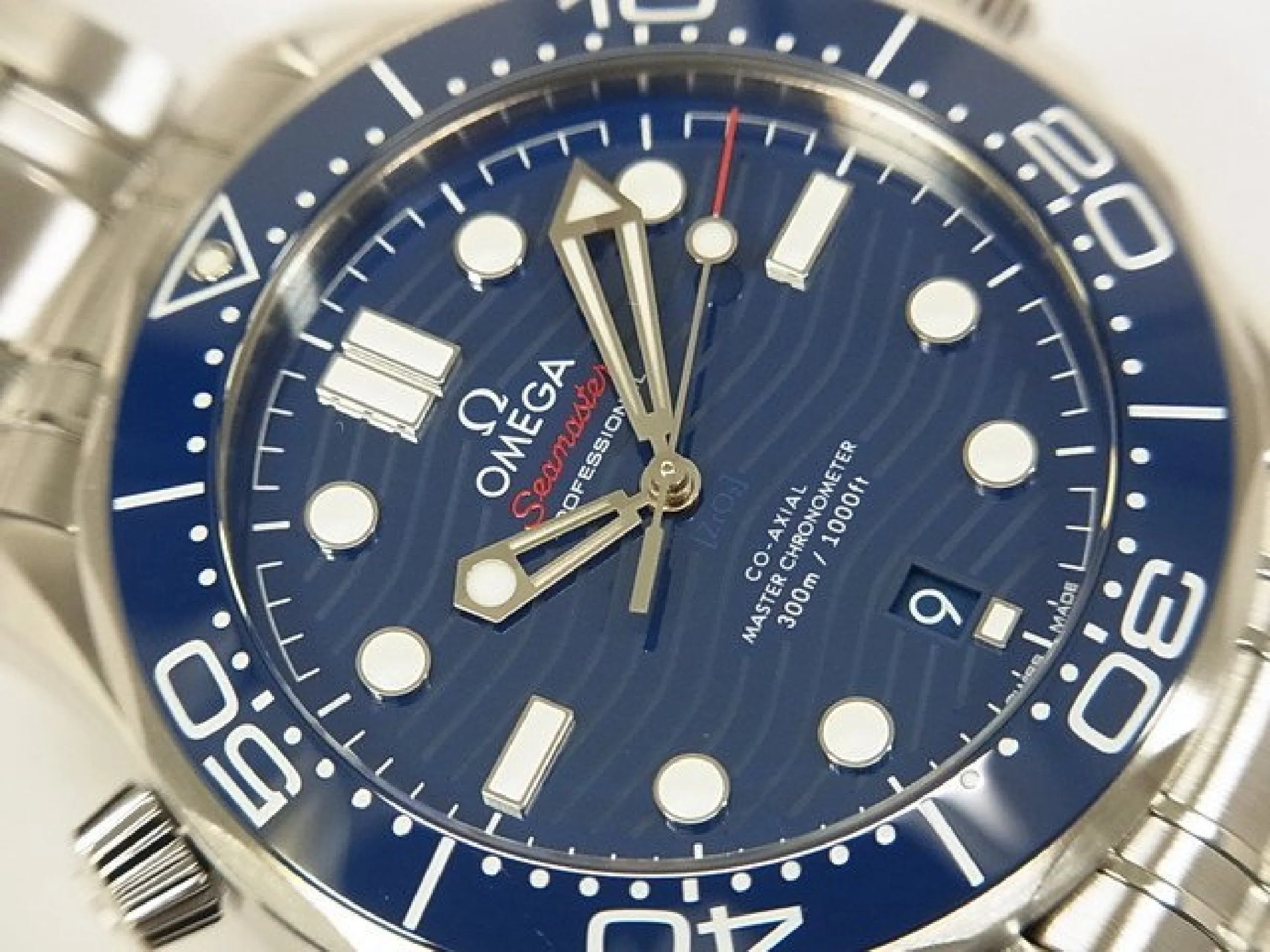OMEGA SEA MASTER Divers300M Co-Axial Master Chrono meter 42 MM blue Dial Genuine goods Mens 184922826