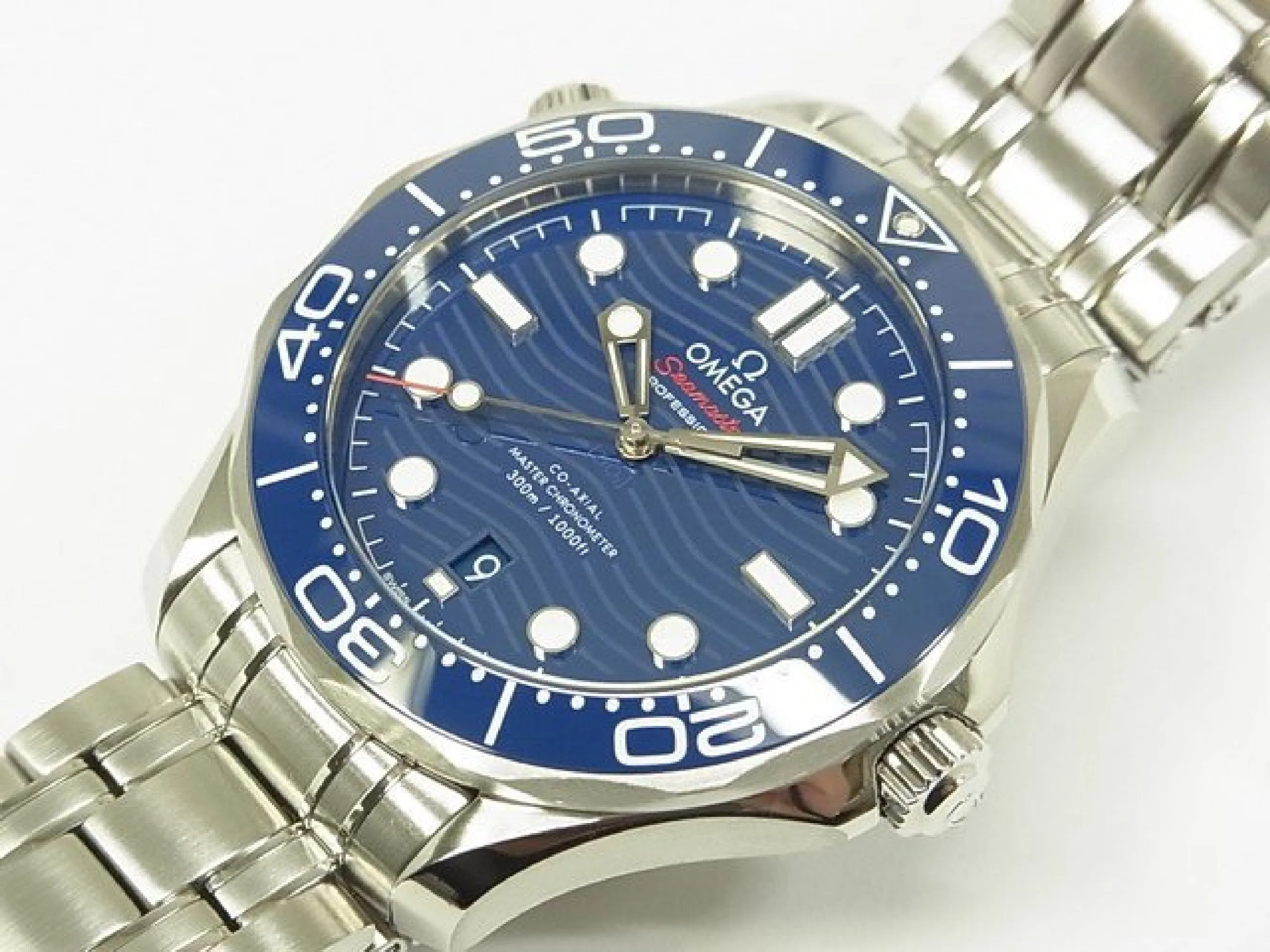 OMEGA SEA MASTER Divers300M Co-Axial Master Chrono meter 42 MM blue Dial Genuine goods Mens 184922826