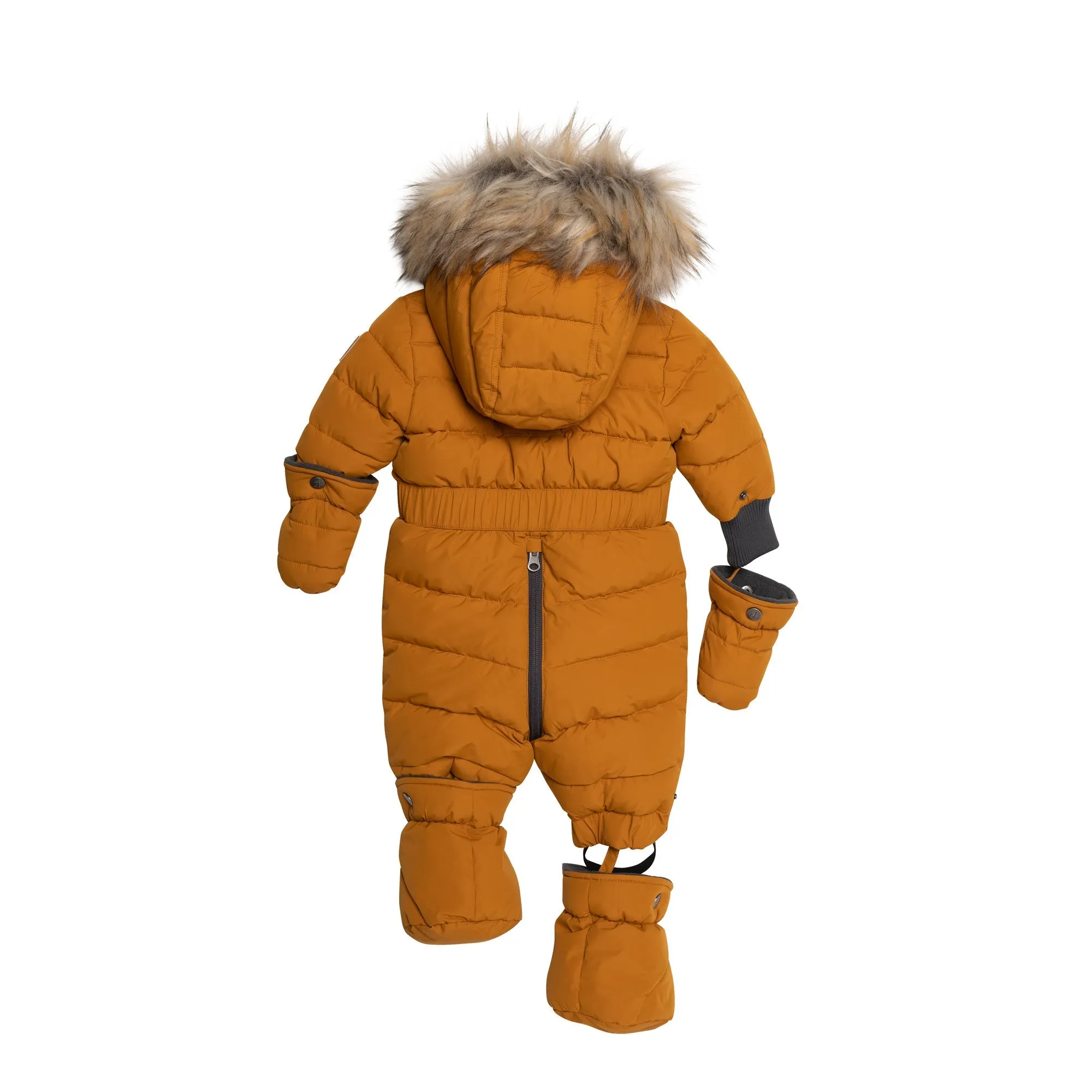 One Piece Baby Snowsuit Ocher