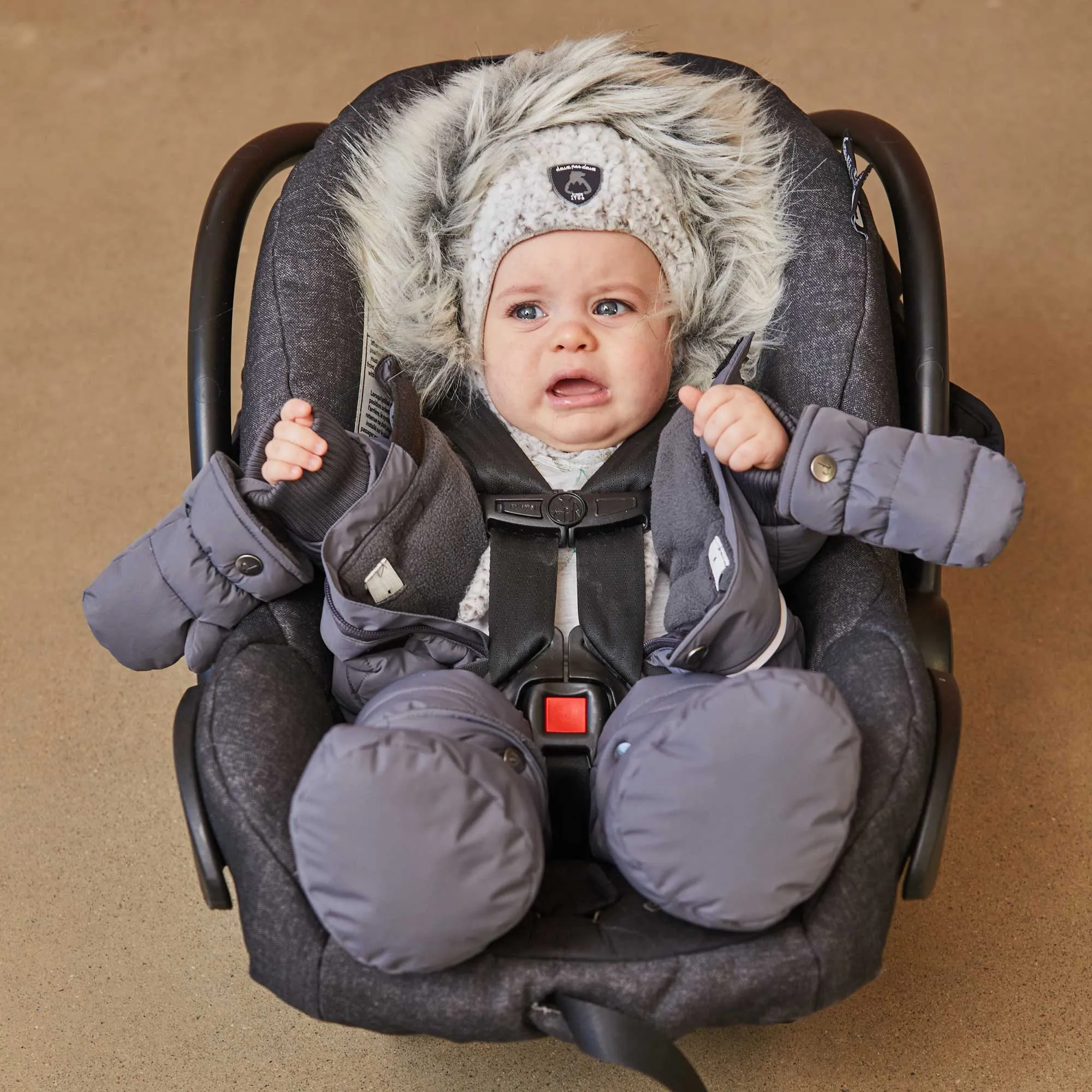 One Piece Baby Snowsuit Ocher
