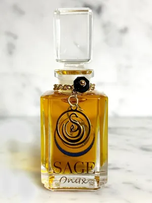 Onyx Vanity Bottle by Sage, Pure Perfume Oil Concentrate