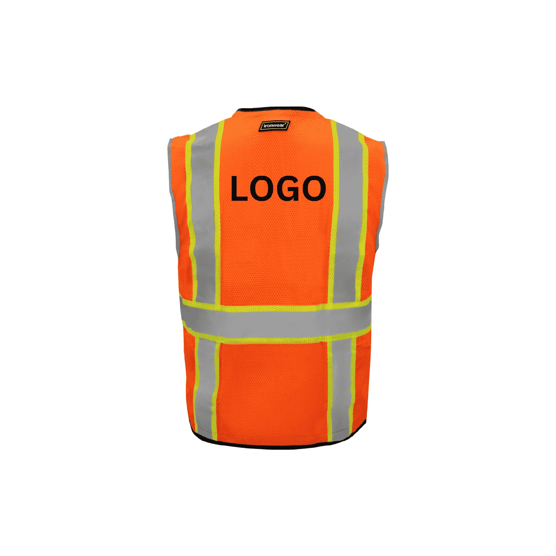 Orange Class 2 Safety Vest (11 Pockets)