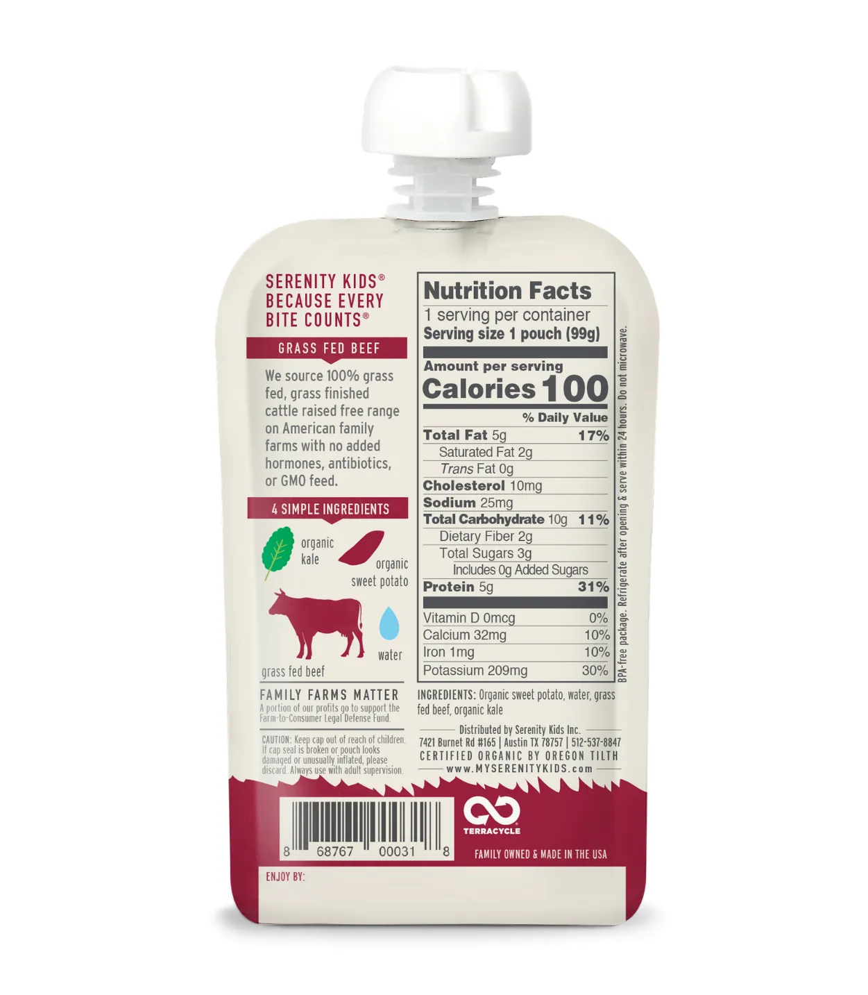 Organic Ethically Sourced Meats Baby Food Variety Pack